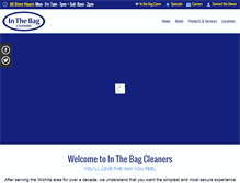 Tablet Screenshot of inthebagcleaners.com